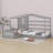 Solid Bed L Structure With Fence And Slatted Frame