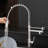 Stainless Steel Kitchen Faucet With Pull-Down, Brushed Nickel, Hygienic Surface, Easy To Use Commercial Unit, Steel, All-Inclusive Function-1612707311
