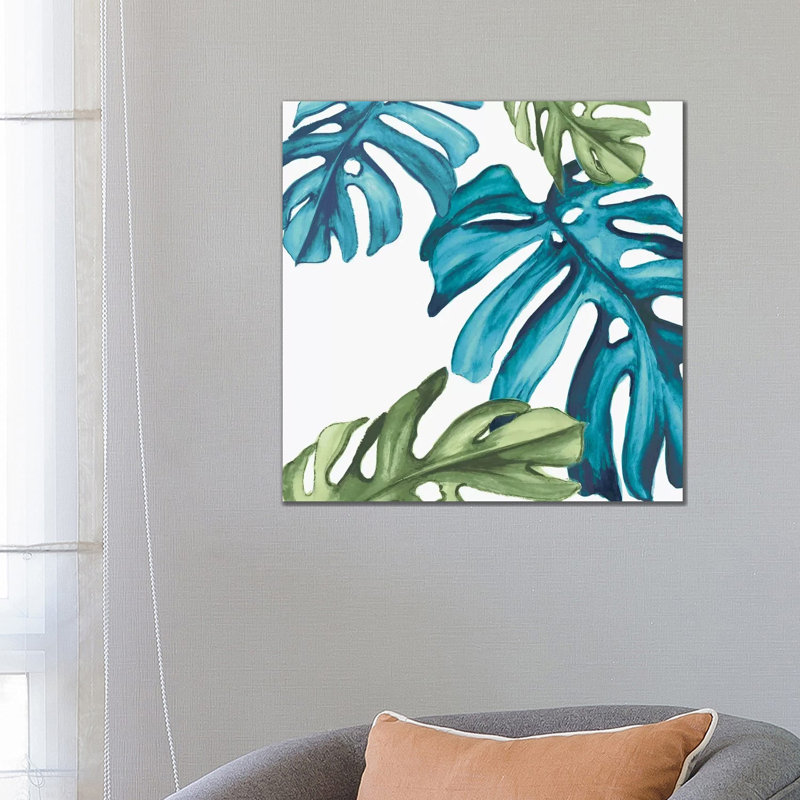 Palm Leaves I by Eva Watts - Wrapped Canvas Print, 66.04 cm H x 66.04 cm W x 3.175 cm D