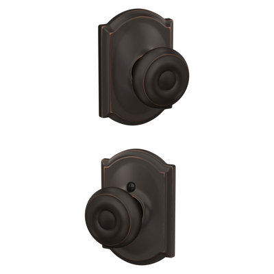 Georgian Passage Knob with Camelot Trim