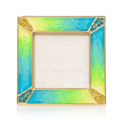 Leland Pavé Corner Crystal Matte Picture Frame