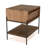 Bedside Table 1 Drawer 1 Shelf In Reclaimed Teak Wood