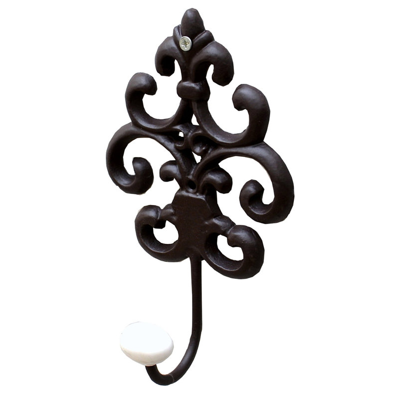 Metal Wall Wall Hook, Brown