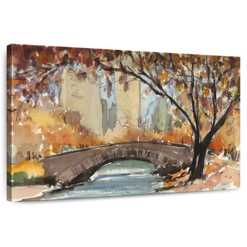 Autumn In New York Study I, 30" H x 45" W