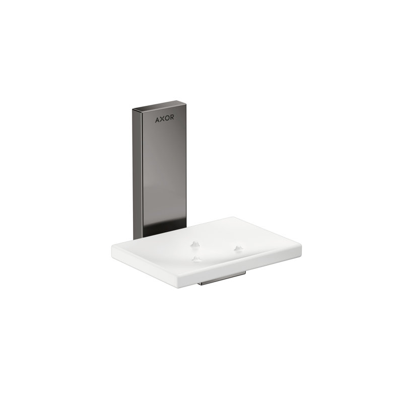 Universal Rectangular Soap Dish, Polished Black