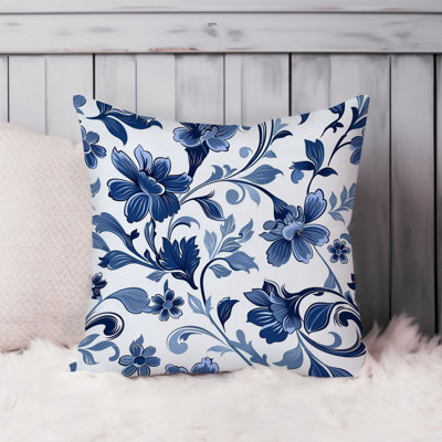 Floral Blue Flowers Floral Pattern VII