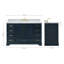 Meuble-lavabo simple avec plateau Abshire 55-93359331