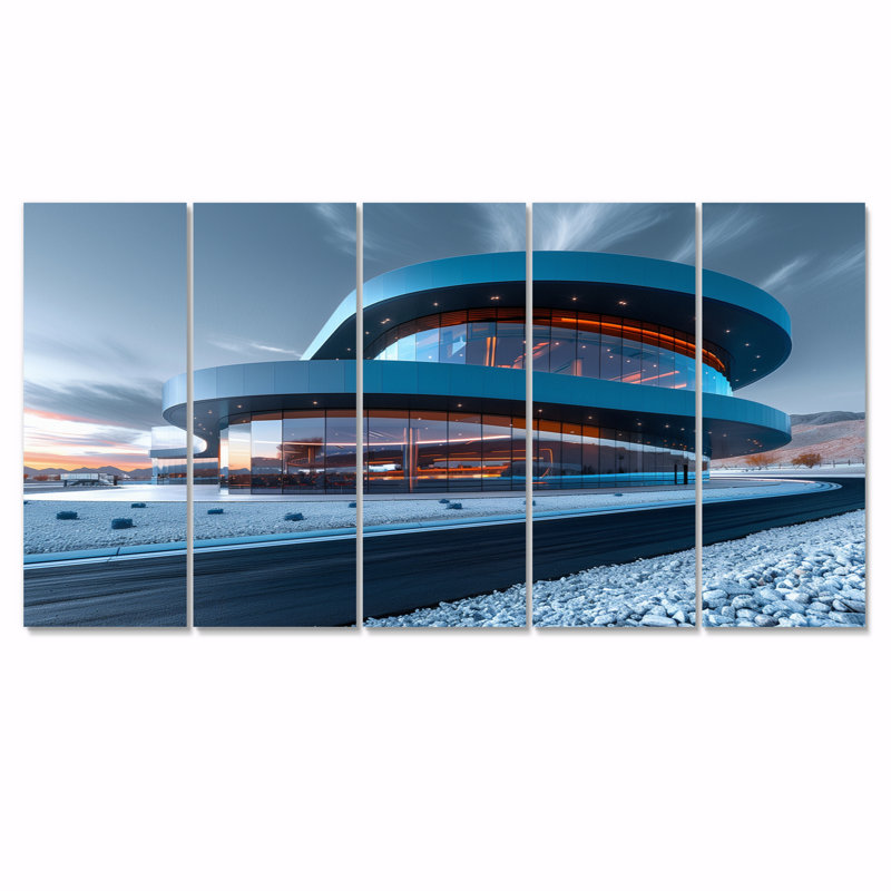 «Blue Orange Racing Racing Dreams - Casinos / Pistes de course, ensemble d'art mural, H 28 po x l 60 po