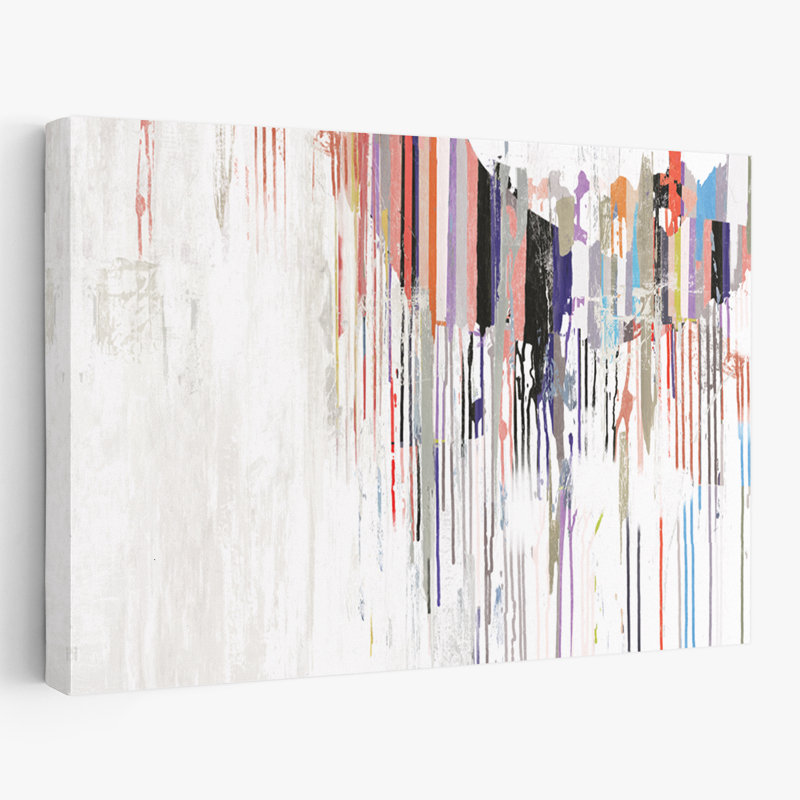 Drips And Lines  Spectrum Art, 32" H x 48" W