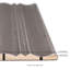 Carrelage mural cannelé 3D en porcelaine satinée Nimbus Midnight Stone 17,8 cm x 40,6 cm-108775701