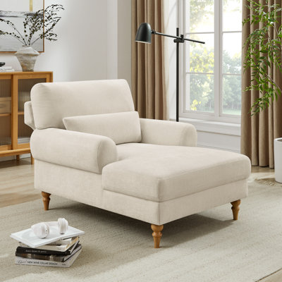 Chaise longue rembourrée avec dossier réglable Jazier