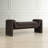 Uttermost Manson Modern Charcoal Bench