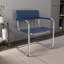 Fauteuil d'appoint en cuir Momei Saddle-263136179