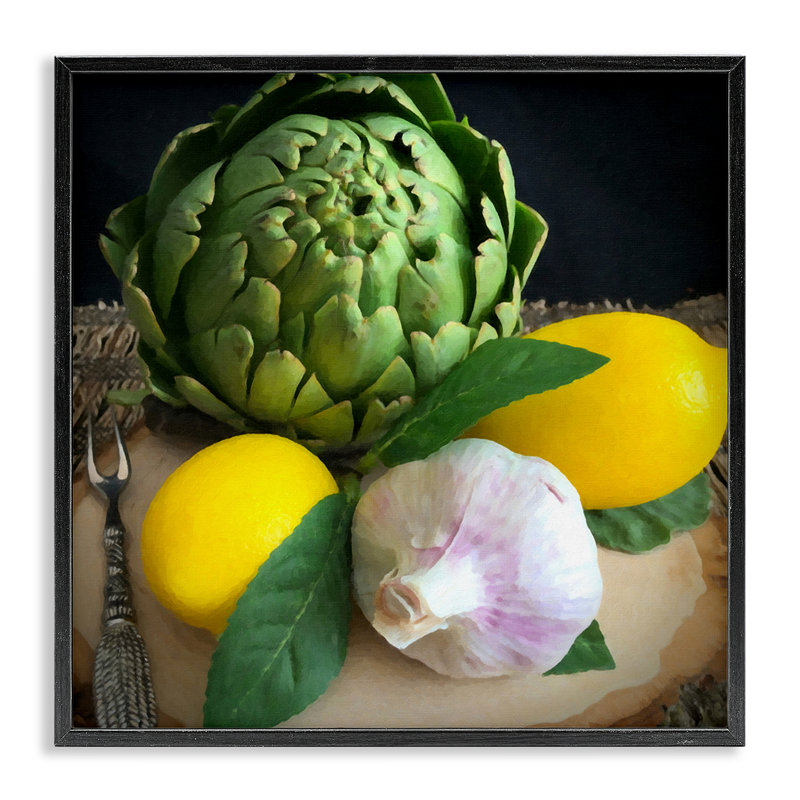 «Fruit and Légume Still Life», estampe numérique encadrée par Graffi *ee Studios, Giclée encadrée noir minuit
