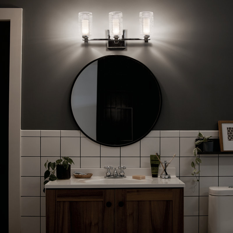 Éclairage pour salle de bain 3 lumières Giarosa