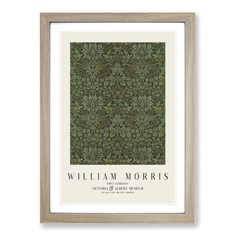 Flower Garden Vol.1 by William Morris - Framed Print, Oak Framed, 36cm H x 27cm W x 2cm D