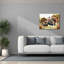  'Elegant Thanksgiving Turkey Pair' by Nicole DeCamp Canvas Wall Art, 34" x 26"