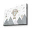 «Hot Air Balloon Over Mountains Kids», art mural en toile - 27,6 po x 17,7 po