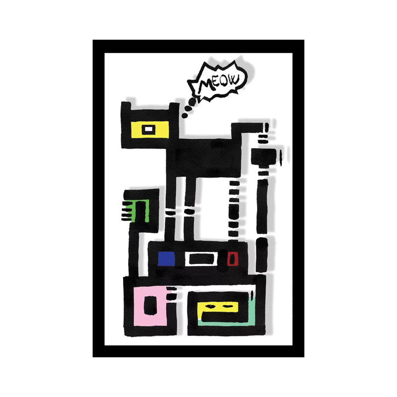 Horny Urban Cat by Barruf - Wrapped Canvas Gallery-Wrapped Canvas Giclée, 30.48 cm H x 45.72 cm W