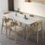 Table de salle à manger moderne Modern Burlywood-1928296762