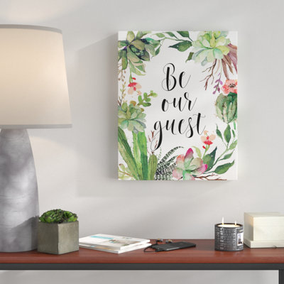 «Be Our invité Floral Wreath», impression