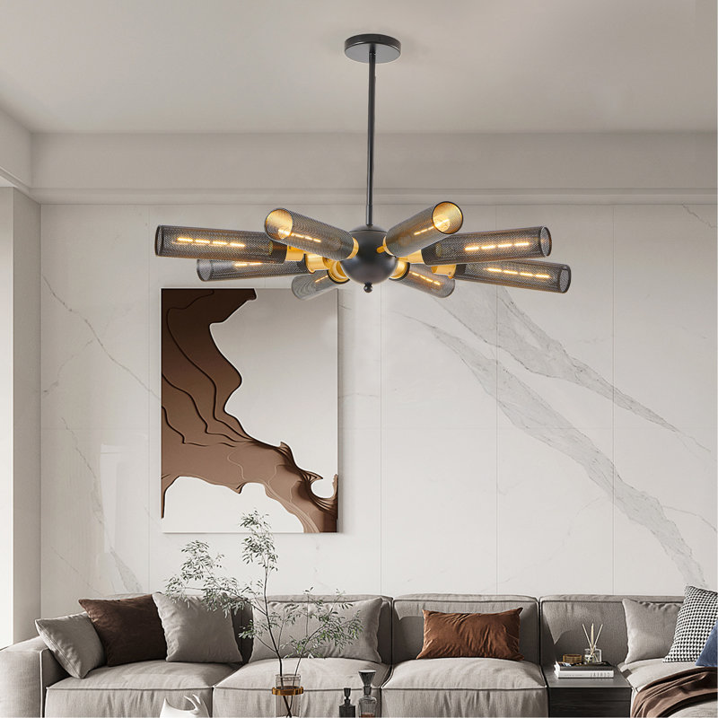 Lustre spoutnik industriel moderne 34 "