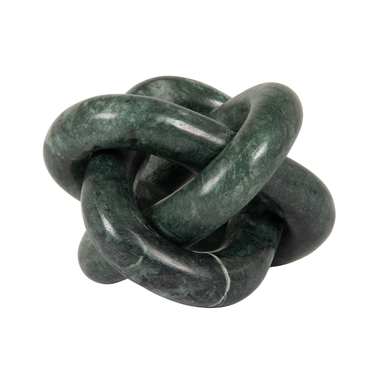 Gwennie Decorative Interlocking Marble Chain with 3 Links, Green
