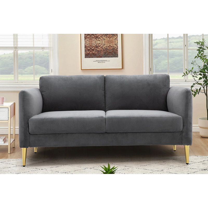 Causeuse 60,63 po, Gris