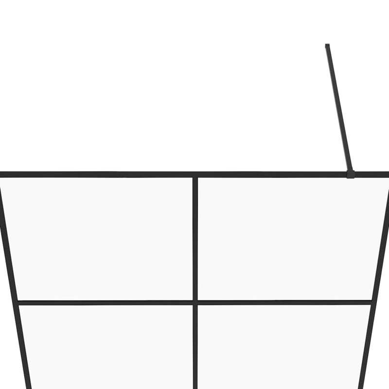 Deakyneville Slab Semi-Frameless Shower Door with Clear Glass, 76.77cm H x 55.12cm W