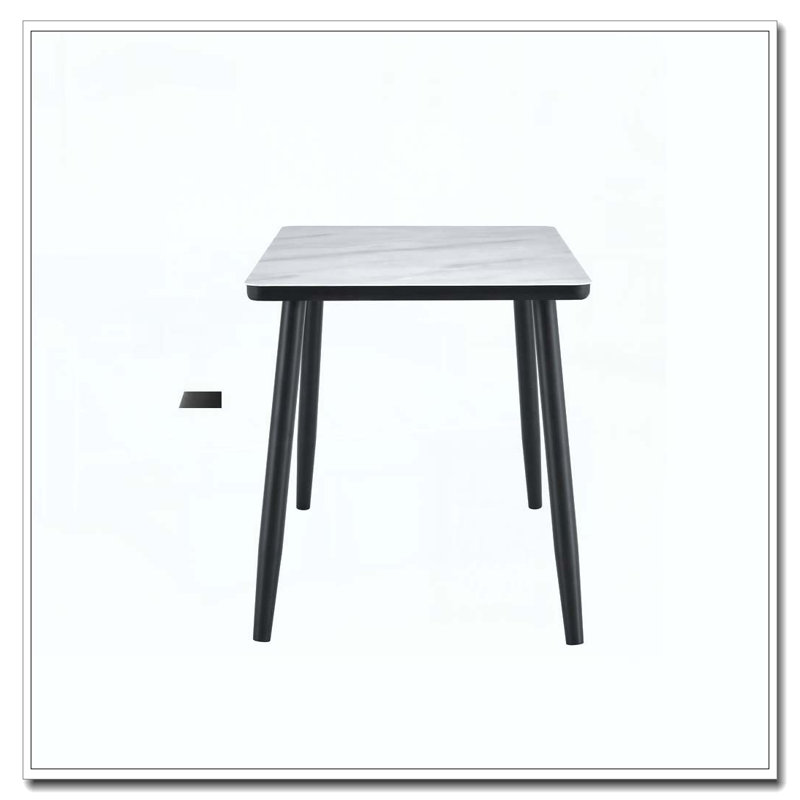Table de salle à manger Modern, White+Black2
