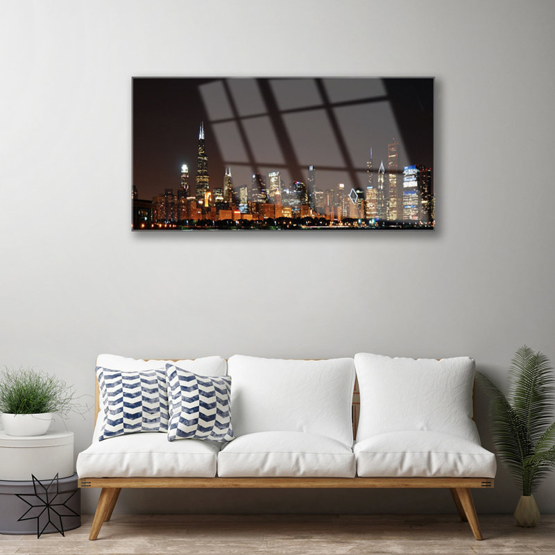 City Houses - Unframed Photograph on Glass