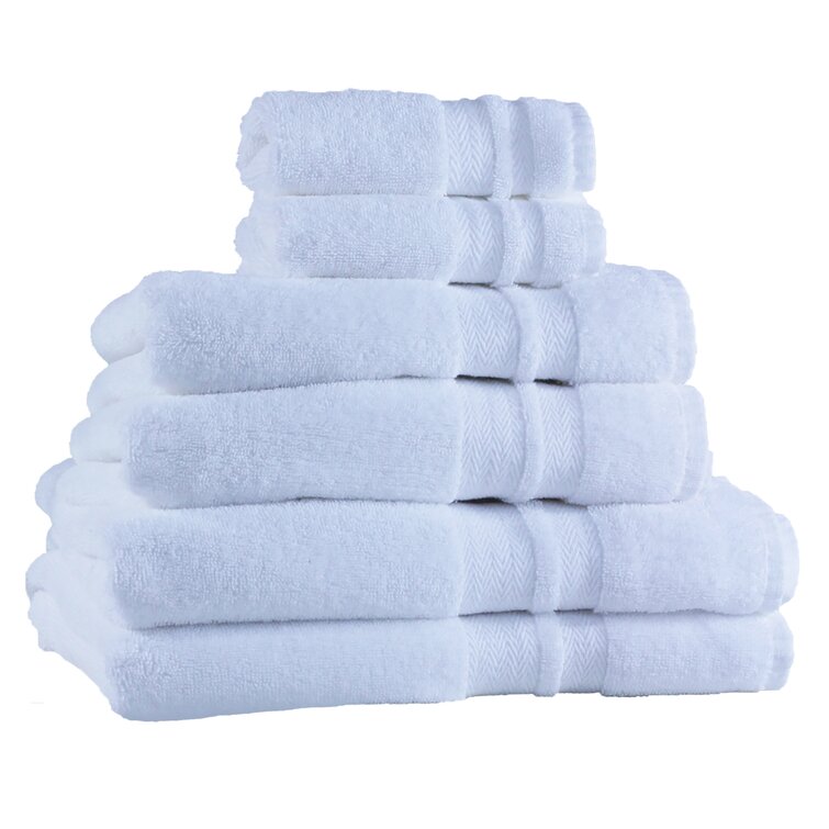 Luxury Beige Hand Towels - Soft Cotton Absorbent Hotel towel 6-Pack