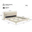 Lit plateforme tapissier Elliot Mid-Century-369981838