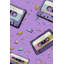 Papier peint mauve à motif géométrique rétro-1902838951