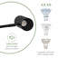 1‑Light Black Swing Arm Sconce
