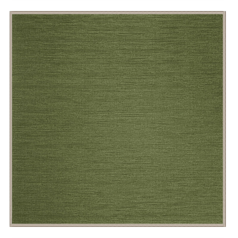 Tapis brun uni lavable à la machine, Carré 4 pi