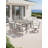 Seehill 7-Piece Outdoor Dining Set, Aluminum Patio Dining Set With Umbrella Hole, Patio Table Furniture Sets With Cushions, 4 Dining Chairs, And 2 Swivel Chairs For Deck, Garden, Backyard