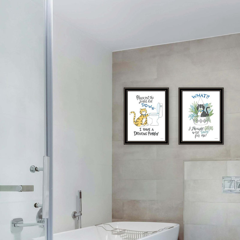 Vignette 2 pièces 4U Trendy Decor 4 Art mural encadré, Noir