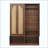 Farmhouse Hall Tree With Rattan Doors, Versatile 4-In-1 Seating Bench With 6 Hooks, Mid-Century Entryway Shoe Cabinet With Shelf For Living Room-824876393