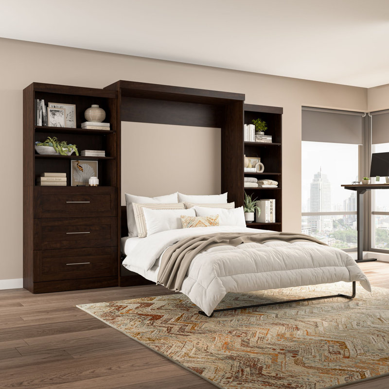 Lit plateforme Arlex Murphy, Chocolat, Grand