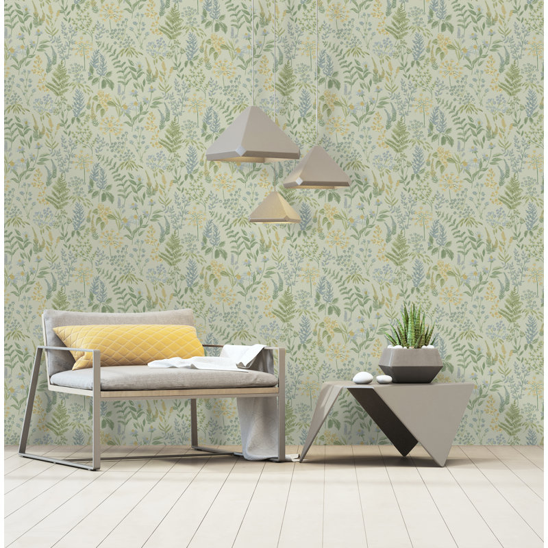Rouleau de fleurs Landric, Bleu