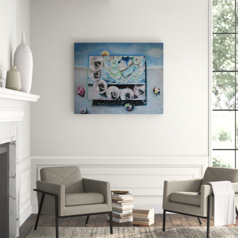 Golden Pearl Behind Painting by Nancy Staub Laughlin