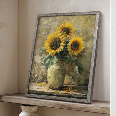 Reproduction encadrée FLORAL Series XXII - bois massif