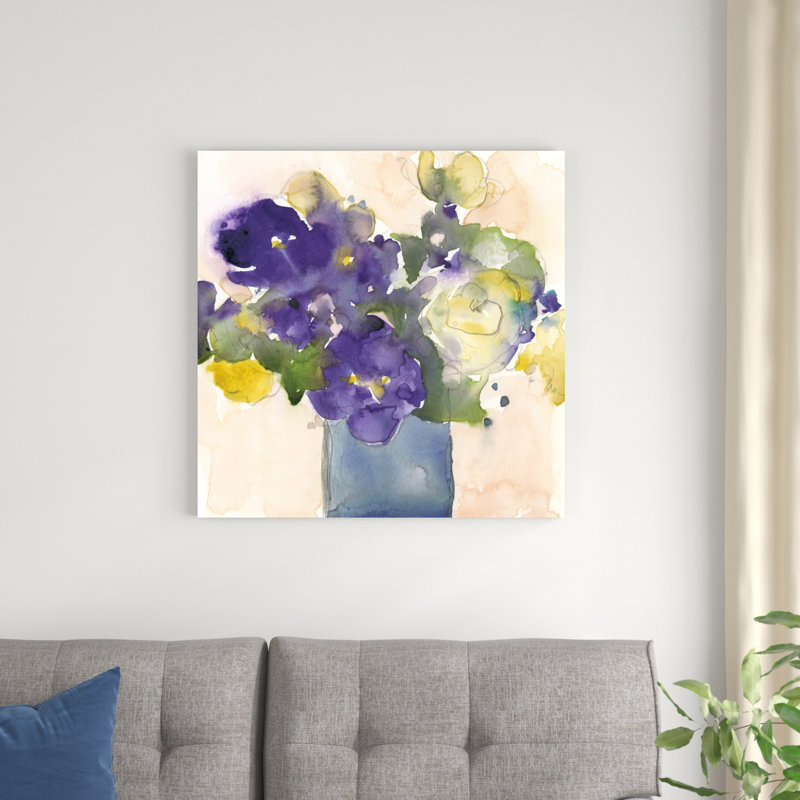 " Floral Beauties I " by Samuel Dixon Painting Print, 30" H x 30" W