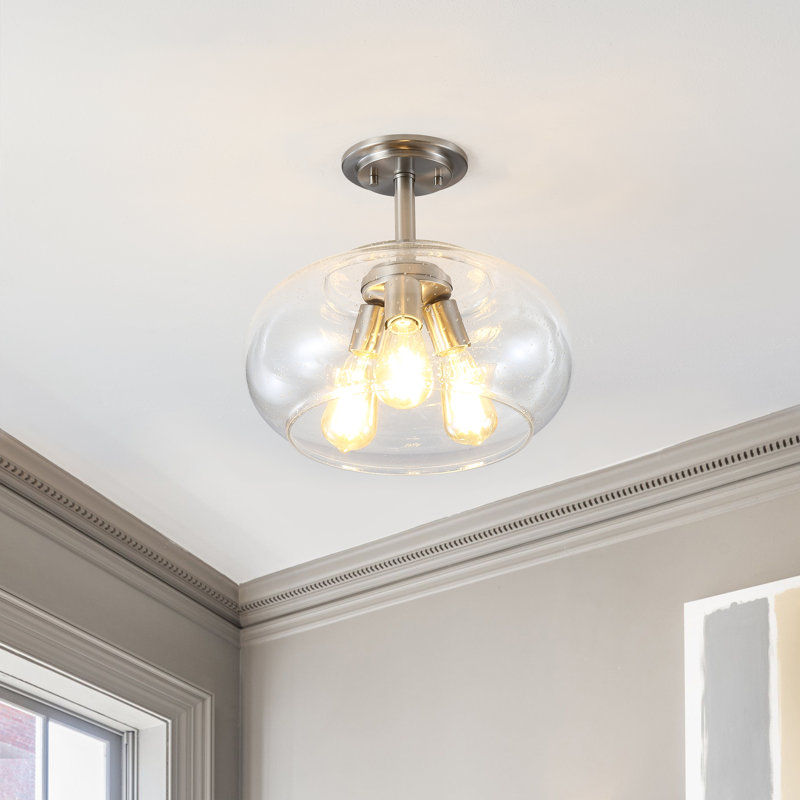 Plafonnier semi-encastré 3 lumières 13,75 po Gizi