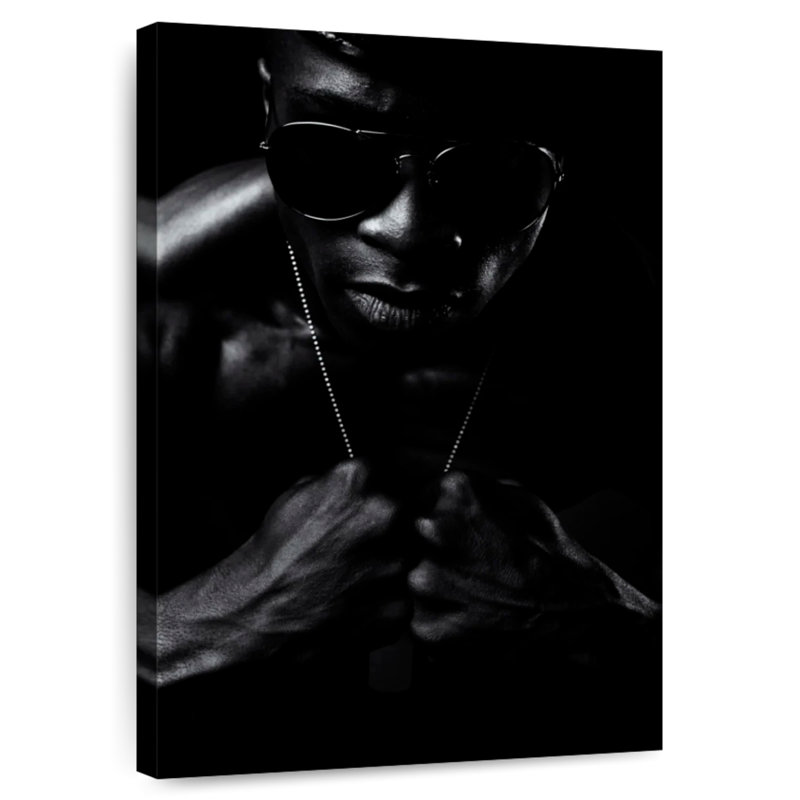 Portrait d'homme Leisha, H 36 po x l 24 po