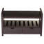 Banc de rangement pour chaussures avec tiroirs, banc d'entrée avec tablette ouverte, organisateur de couloir en bois pour vestibule ou chambre à coucher-229052797