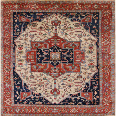 Tapis à motif oriental rouge / brun