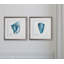 « blue shell relaxe », ensemble de 2 reproductions encadrées-27610069