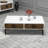 Modern Living Room Furniture Set (3 Pieces) | White & Walnut Finish | TV Unit (70.9 x 20.5 x 13.8 in), Wall Shelf (10.8 x 33.1 x 7.9 in), Coffee Table (41.3 x 13.6 x 23.6 in) | 100% Melamine Coated Particle Board | Stylish & Functional Design-97787444